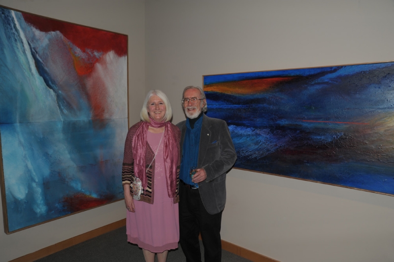Curator Michale Lang and Artist Norman Yates